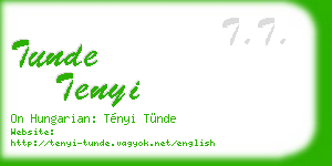 tunde tenyi business card