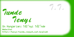 tunde tenyi business card